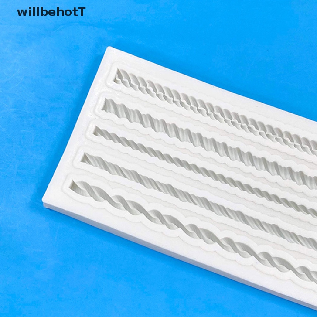 [WillbehotT] แม่พิมพ์ซิลิโคนห้าเชือกครัว DIY ขนม F Ondant เค้กช็อกโกแลตแม่พิมพ์