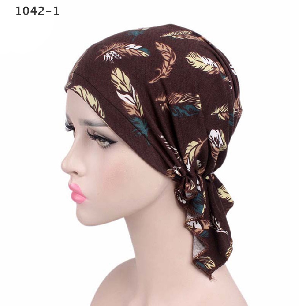 DJB Women’s Cotton Turban Beanie Head Wrap Chemo Cap Hair Loss Hat Sleep Cap
