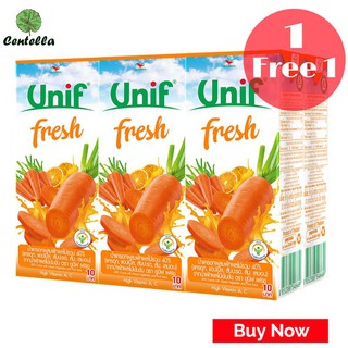 Unif 40% CARROT MIXED 180 ml x6 box พิเศษ ซื้อ 1 เเถม 1 Special Buy 1 free 1