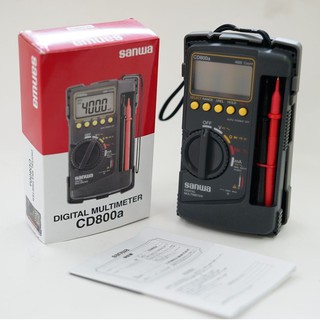 SANWA รุ่น CD800a มิเตอร์วัดไฟ ดิจิตอลมัลติมิเตอร์ โอห์ม Digital Multimeter