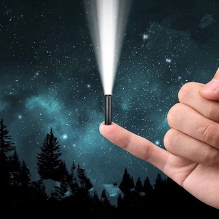 HOTMAN ไฟฉายพกพาไฟฉายแบบชาร์จ ไฟส่องกบ USB Rechargable Mini LED Flashlight Built-in battery 3 Lighting Mode WaterproofTorch Stylish Portable for Night Lighting