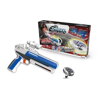 SILVERLIT Spinner MAD ADVANCED SINGLE SHOT BLASTER ของเล่นปืนยิงลูกข่างสปินเนอร์แมด รุ่นเลเซอร์และวัดรอบ รหัส SVS86305