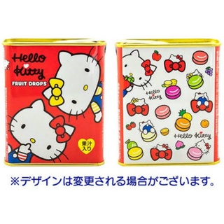 Sakuma hello kitty fruit drops candy คิตตี้ ลูกอม ลูกอมตำนาน รสผลไม้รวม 8รส (กระป๋องโลหะ) Exp.07/2024