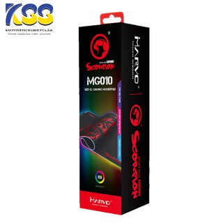 Marvo MG010 Gaming Mousepad Size-XL แผ่นรองเมาส์มีไฟ RGB บิดงอได้