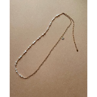 2 in 1 clover pearl chain (จี้ 🍀)