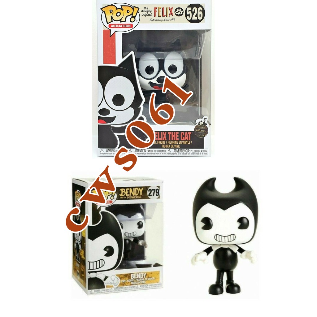 FUNKO POP Bendy and The Ink Machine - ฟิกเกอร์ไวนิลพิเศษ Bendy Felix The Cat Toy!