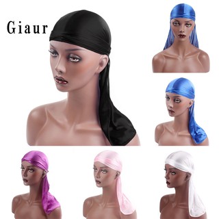 GIAUR หมวกโพกหัว สีพื้น สำหรับ Unisex