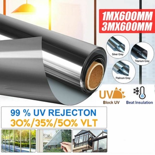 ม้วนสีย้อมหน้าต่าง IRR UV ป้องกันความร้อน 2 ชั้น สําหรับที่พักอาศัย 1 ม้วน ฟิล์มมองเห็นด้านเดียว ฟิล์มกรองแสง ฟิล์มปรอท ฟิล์มติดกระจก