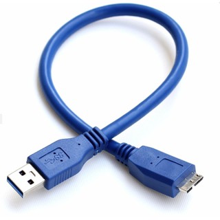 Cable USB 3.0 to Micro USB สายยาว 30ซม สายใหญ่