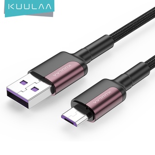 Kuulaa สายชาร์จไนล่อน แบบชาร์จเร็ว Micro Usb 3a สำหรับ Samsung Xiaomi