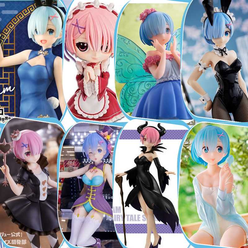 Figure ฟิกเกอร์ Rem Ram แท้มือ 1 นำเข้าจากญี่ปุ่่น  จากเรื่อง Re:Zero Emilia / Room Wear / Magician