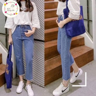 👖 !!Big Size!! 👖 🌟 ยีนส์ขายาวเอวสูงบิ้กไซร์ดีไซน์สวยๆ สไตล์เกาหลีสินค้าพร้อมส่งห้ามพลาด🌟  #8013