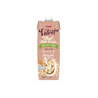 น้ำนมข้าวโอ๊ต ยูเอฟซี เวลเวท เครื่องดื่มธัญพืช รสจืด UFC Velvet- Oat Milk Unsweetened