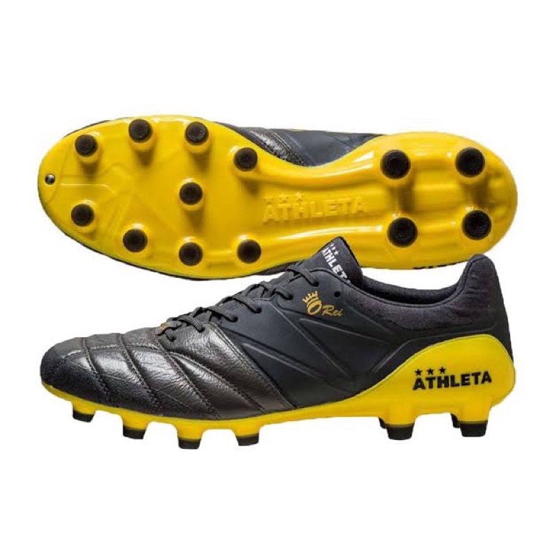 ATHLETA O-REI FUTBOL T005 🟡⚫️  รหัสสิ้นค้า T10009 Size 9.5US / 43EU / 275JP 📌Over+0.5 ยาว 28 cm