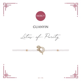 RAVIPA - เจ้าแม่กวนอิม Golden Gold - Lotus of Purity - Winter White