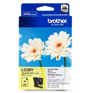 ตลับหมึกอิ้งค์เจ็ท [Brother] LC-39Y สีเหลือง