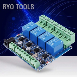 Ryo เครื่องมือโมดูลรีเลย์ 4 ช่อง Stm8S103F3 Microcontroller Rs485 1ชิ้น