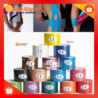 New Alitech 🔥พร้อมส่ง🔥*5cmx5m* Kinesiology Tape Kinesio คิเนสิโอ เทปผ้าบำบัด เทปพยุงกล้ามเนื้อ