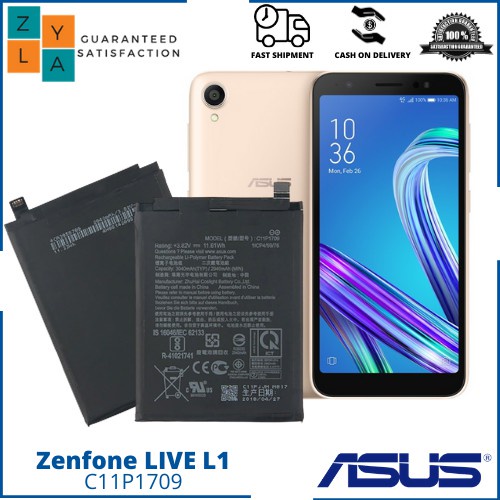 แบตเตอรี่ Asus Zenfone Live L1 ZA550KL X00RD รุ่น C11P1709 ของแท้
