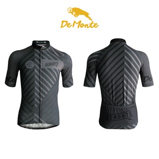 DeMonte Cycling เสื้อจักรยานผู้ชาย ลายขีด เนื้อผ้า drymax pro ระบายอากาศดีมาก