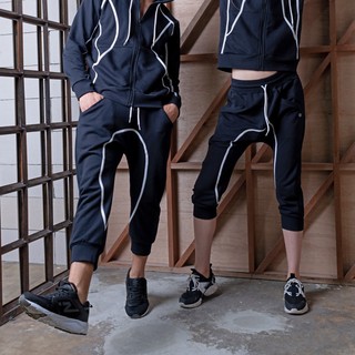 TA ACTIVE HIP HOP CROPPED HAREM PANTS (UNISEX) กางเกงวอร์ม ครอปขา 5 ส่วน