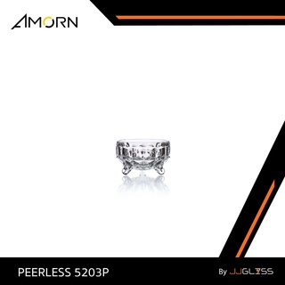 JJGLASS - ( AMORN ) PEERLESS 5203P - ชามโบว์แก้ว ดีไซน์สวยหรู ลายคริสตัล แฮนด์เมด เนื้อใส