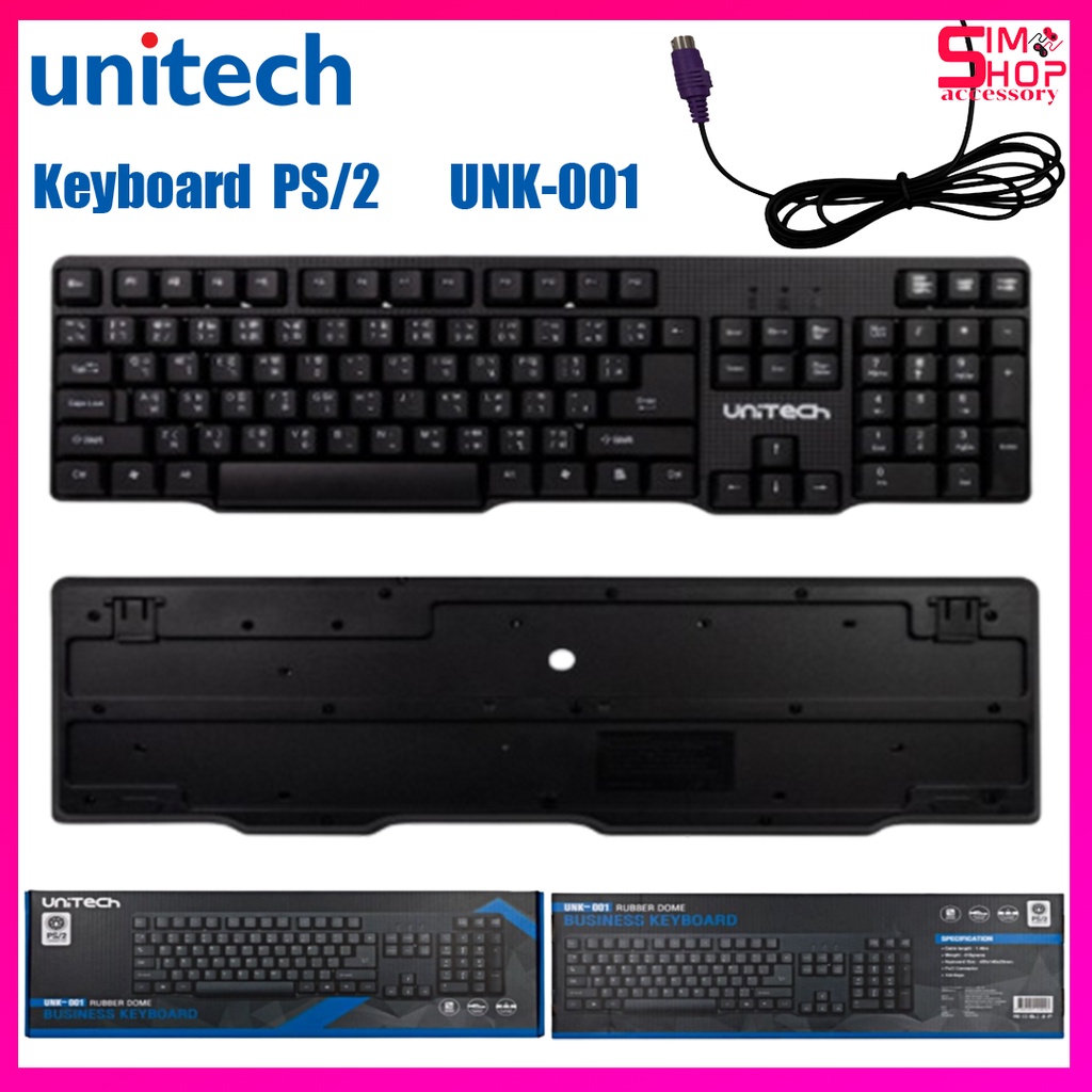 🛵มีส่งด่วน💨Keyboard / MOUSE  Unitech PS2 UNK-001  คีย์บอร์ด ยูนิเทค PS/2