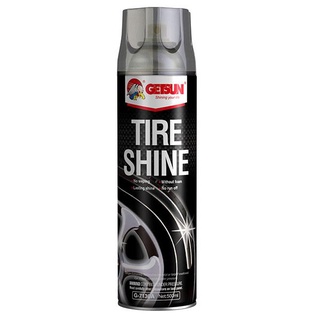 GETSUN TIRE SHINE สเปรย์เคลือบยางดำ น้ำยาเคลือบเงายางร น้ำยาเคลือบเงายาง ลดการเกาะตัวของฝุ่น ติดทนนาน แบบสเปรย์น้ำ 500ml