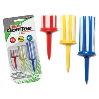 Tee Pride Golf Tee Soft Performance Nylon Bristle Tees • 3-Tee Multi-Pack