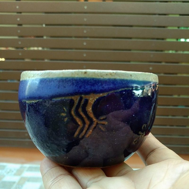 แก้วน้ำชา/กระถาง เซรามิกมือสองญี่ปุ่น งานตำหนิ