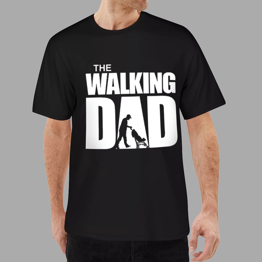 ฤดูร้อนเสื้อยืด Walking Dad T ผู้ชาย Cool Casual Mens แฟชั่นเสื้อ Hip Hop Streetwear วันพ่อของขวัญ T