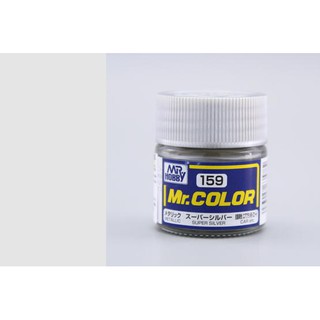 สีสูตรทินเนอร์ Mr.Hobby สีกันเซ่ C159 Super Silver Metallic 10ml