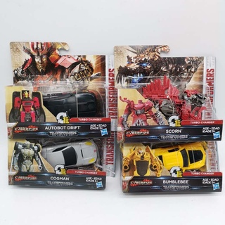 Hasbro Transformation โมเดลรถยนต์ Cogman Scorn Autobot Drift Optimus Prime Megatron Bumblebee ของเล่นสําหรับเด็ก 5 ชิ้น