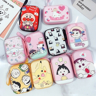 กระเป๋าจัดระเบียบ ลาย Hello Kitty สไตล์เกาหลี สำหรับใส่เหรียญ พาวเวอร์แบงค์ สายเคเบิล กระเป๋ากล้อง HDD ฮาร์ดดิสก์