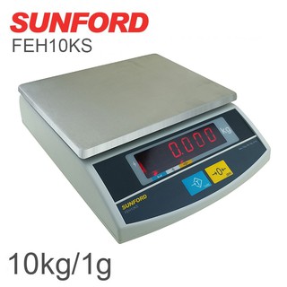 เครื่องชั่งดิจิตอล กิโล ตาชั่ง SUNFORD FEH10KS จอแอลอีดี เรืองแสง 10 กก.เครื่องชั่งดิจิทัล เครื่องชั่งพันธุ์อึด ประกัน 3