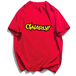 GNARLY เสื้อยืดผ้าฝ้าย unisex เอเชียขนาดที่มีคุณภาพสูง7สี FY8