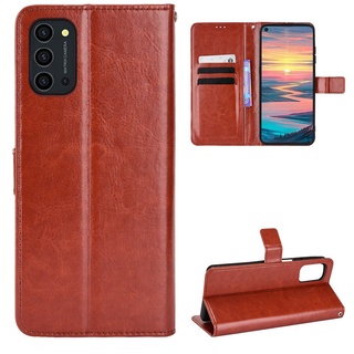 เคสโทรศัพท์หนัง PU ฝาพับ พร้อมช่องใส่บัตร และสายคล้อง หรูหรา สําหรับ Oukitel K9 Pro