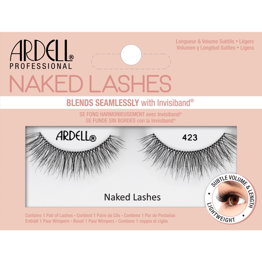 ของแท้! Ardell ขนตาปลอม - Naked 423 ขนตาลุคธรรมชาติ ง่ายดายสำหรับมือใหม่ดูดี แม้กระทั่งไร้เมคอัพบบผิวหน้า
