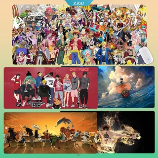 One Piece แผ่นรองเมาส์เล่นเกมขนาดใหญ่ลายการ์ตูนน่ารัก【Zk】