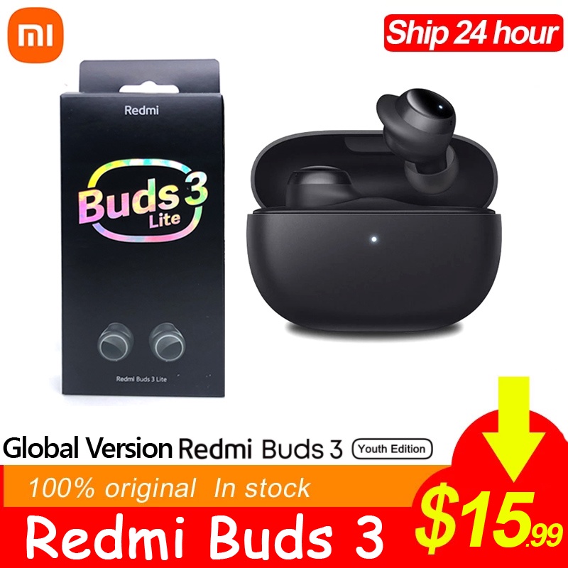 New Global version of the original Xiaomi Redmi Buds 3 Lite Youth Edition Bluetooth 5.2 TWS true wireless touch headset