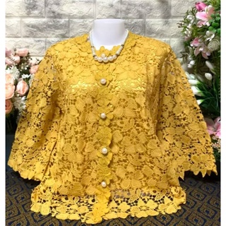 💕เสื้อลูกไม้เกรดเอเนื้อดี เสื้อลูกไม้ราคาถูก มีซับในทั้งตัว อก44-48 งานเกรดพรีเมี่ยมใส่งานบุญงานแต่ง
