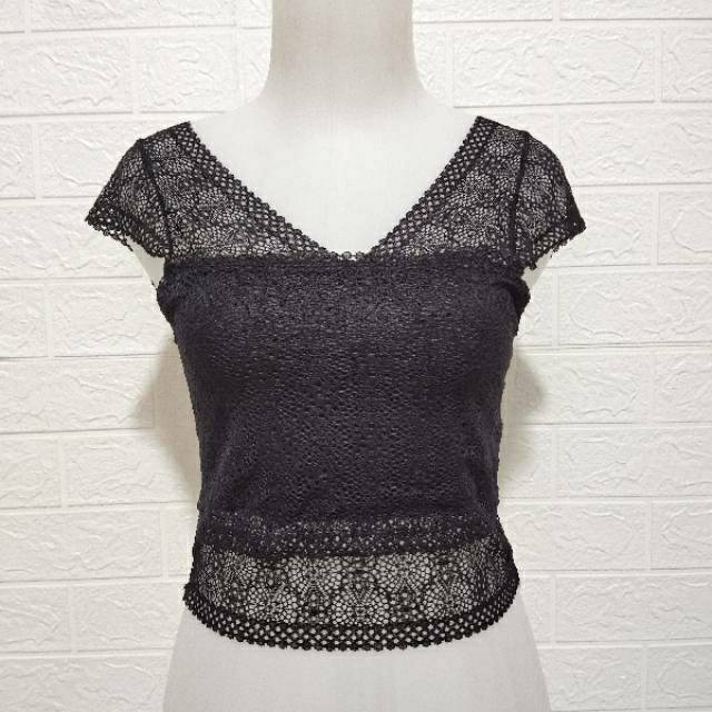 Mirada Lace Crop Top 269 - Lace Thank Top