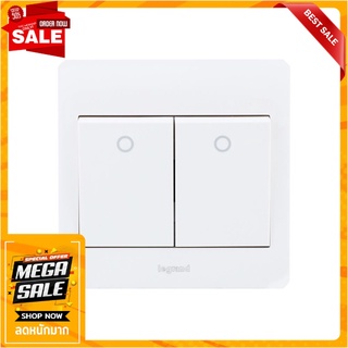 ชุดสวิตช์ 2 ทาง 2 ช่อง BTICINO P50107 สีขาว สวิตช์ไฟ 2-WAY SWITCH SET BTICINO P50107 2-GANG WHITE