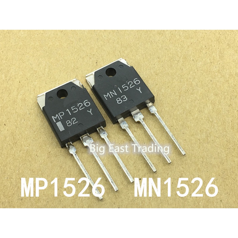 4 ชิ้น = 2 คู่ 2 ชิ้น MN1526 + 2 ชิ้น MP1526 ใหม่ SPTECH Silicon PNP Power ทรานซิสเตอร์,รับประกันคุณ