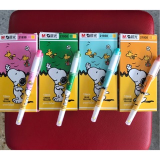 ปากกาไฮไลท์ hilight snoopy 2 สี