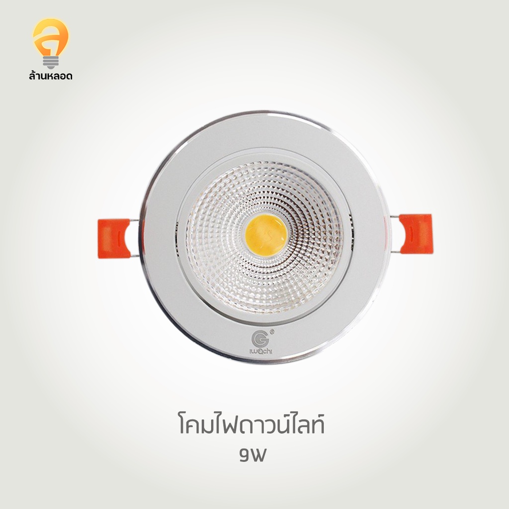 โคมไฟ ดาวน์ไลท์ IWC-3.5-COB-9W-วอมไวท์ ไฟแอลอีดี ช่วยประหยัดไฟมากถึง 85%