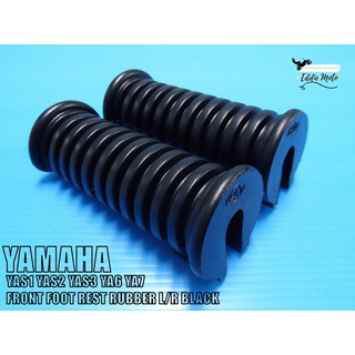 YAMAHA YAS1 YAS2 YAS3 YA6 YA7 FRONT FOOT REST RUBBER LH&amp;RH "BLACK" // ยางพักเท้าหน้า ที่พักเท้า พักเท้าหน้า สีดำ