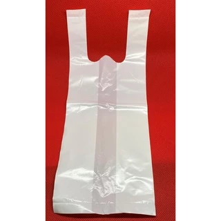 ถุงหิ้วเสื้อกล้ามขาวนมขนาดมาตรฐาน เนื้อเนียน หนา พร้อมส่ง!!!