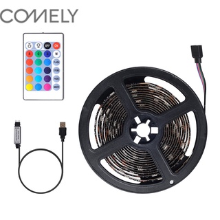 COMELY รีโมทคอนโทรล USB 2835 แถบไฟ 3M + RGB-TV แถบไฟพื้นหลังทีวี แถบไฟ LED แถบไฟในร่มกลางแจ้ง แถบไฟหรี่แสงได้