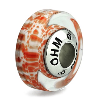 OHM Beads รุ่น Nog - Murano Glass Charm เครื่องประดับ บีด เงิน เแก้ว จี้ สร้อย กำไล OHMThailand